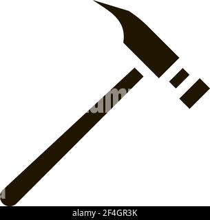 Shoe Fix Hammer Icon Vector Outline Illustration Stock Vector Image ...
