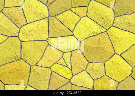 Elegant yellow stone background with vintage distressed grunge texture. Seamless pattern Stock Photo