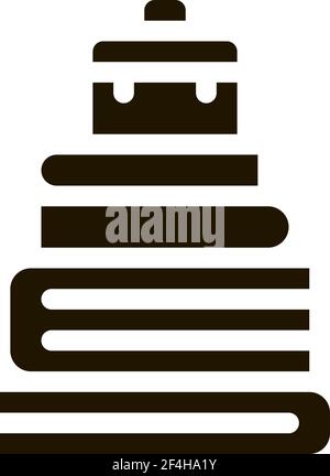 Case Heap Tower Icon Vector Outline Illustration Stock Vector Image ...
