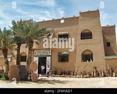 Erfoud, Morocco - April 02, 2010: Fossil shop in Erfoud, a tourist town located next to the Sahara desert Stock Photo