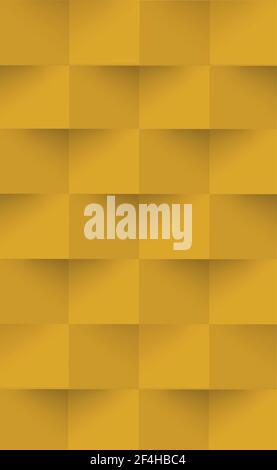 Abstract orange background, web template, squares with shadow - Vector illustration Stock Vector