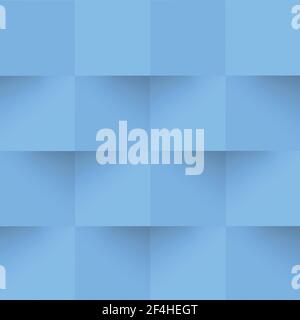 Abstract blue background, web template, squares with shadow - Vector illustration Stock Vector