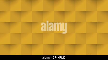 Abstract orange background, web template, squares with shadow - Vector illustration Stock Vector
