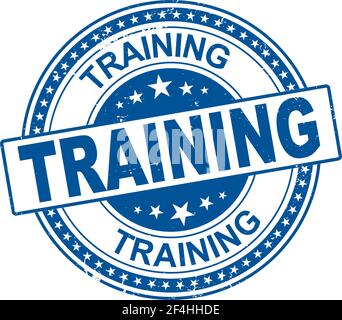 online training. stamp. sticker. seal. round grunge vintage ribbon online training sign Stock Vector