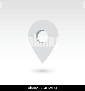 Map pointer - 3D vector object Stock Vector