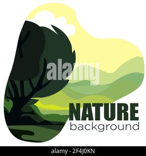 Summer poster. Vector. Traveling Vector Illustration. Vector banners set with landscape Stock Vector