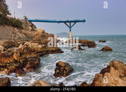 Scenery of Cheongsapo Daritdol Observatory Skywalk, Haeundae, Busan, South Korea, Asia