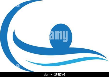 Swimming symbol illustration design Stock Vector