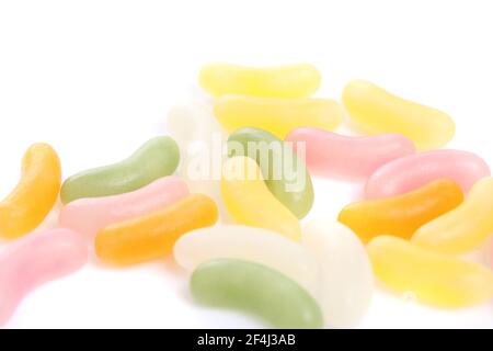 jelly candy sweet with sugar isolated on white background Stock Photo ...