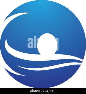 Swimming symbol illustration design Stock Vector