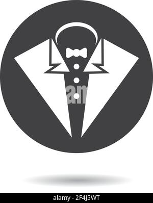 Tuxedo logo template vector icon illustration design Stock Vector