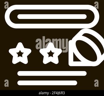 Number Guessing Sheet Icon Vector Glyph Illustration Stock Vector