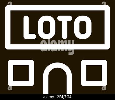 Lotto House Icon Vector Glyph Illustration Stock Vector