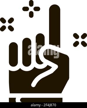 Referee Icon Vector Glyph Illustration Stock Vector