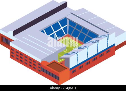 Isometric squared soccer football stadium Stock Vector Image & Art - Alamy