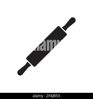 Rolling pin flat icon vector for your web site design, logo, app, UI. illustration Stock Vector