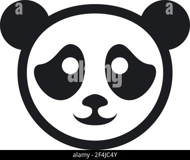 Panda logo template vector icon illustration design Stock Vector