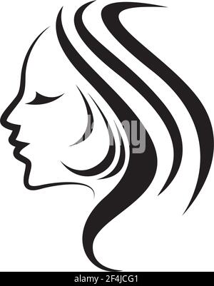 hair silhouette free vector