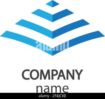 Pyramid logo vector icon illustration design Stock Vector