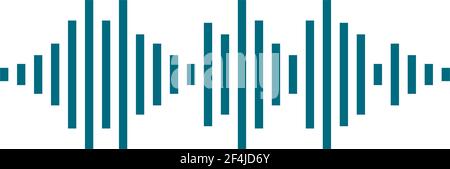 Sound wave logo vector icon illustration design Stock Vector