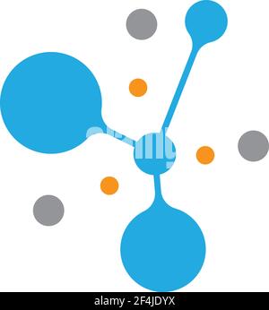 molecule logo vector illustration design template Stock Vector Image ...