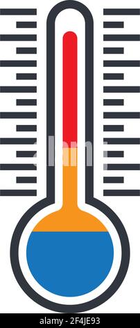 Thermometer vector icon illustration design Stock Vector