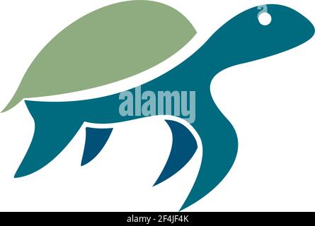 Turtle logo vector icon illustration design Stock Vector