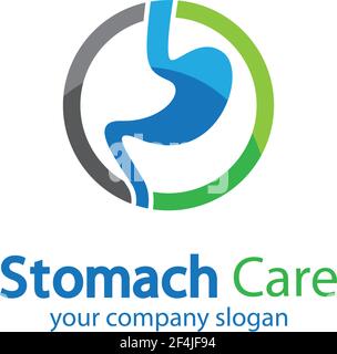 Stomach logo creative vector icon illustration Stock Vector