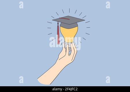 Business education, learning, new ideas concept Stock Vector