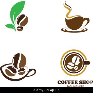 Coffee cup icon logo creative vector  illustration Stock Vector