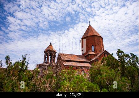 The Church of the Holy Mother of God, the main church of the Khor Virap monastery in Armenia Stock Photo