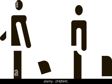 Passengers With Baggage Icon Vector Stock Vector