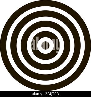 Target Archery Equipment Icon Vector Stock Vector