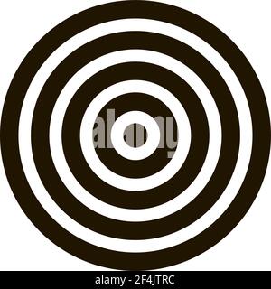Target Archery Equipment Icon Vector Stock Vector