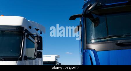 Truck rear view camera. All-round visibility Stock Photo