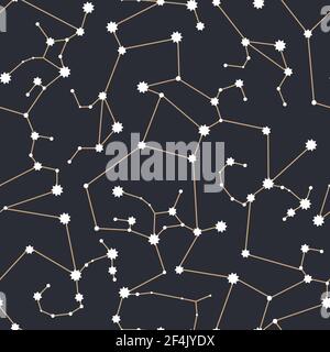 Star dark background. Astronomy graphic abstract seamless pattern. Sky starry illustration galaxy texture art . Sparkle universe cosmic night space. Stock Vector