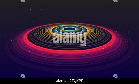 Abstract background with bright colored circles vector illustration. Stock Vector