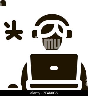 Human Learn Foreign Language Icon Vector Stock Vector