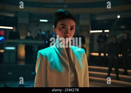 TIAN JING in PACIFIC RIM: UPRISING (2018), directed by STEVEN S. DEKNIGHT. Copyright: Editorial use only. No merchandising or book covers. This is a publicly distributed handout. Access rights only, no license of copyright provided. Only to be reproduced in conjunction with promotion of this film. Credit: DOUBLE DARE YOU (DDY)/DOUBLE NEGATVE/LEGENDARY ENTERTAINMENT / Album Stock Photo