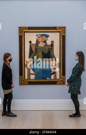 London, UK. 22nd Mar, 2021. Sotheby's preview of the Modern Renaissance sales, which span over 500 years of art history at the New Bond Street Galleries. Credit: Guy Bell/Alamy Live News Stock Photo