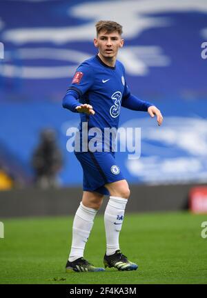 Stamford Bridge, London, 21 Mar 2021  Chelsea's Billy Gilmour during their FA Cup match against Sheffield United Picture Credit : © Mark Pain / Alamy Live News Stock Photo