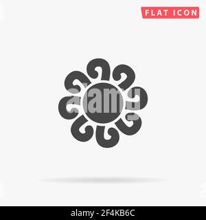 Fractal flat vector icon. Hand drawn style design illustrations. Stock Vector