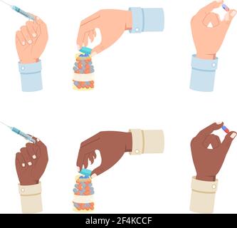 Hand holding syringe Stock Vector Image & Art - Alamy