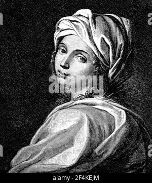 Beatrice Cenci, February 6, 1577 - September 11, 1599, a Roman patrician. She gained notoriety that has lasted to the present day because she was executed at the age of 22 for the murder of her father Francesco Cenci, which she instigated  /  Beatrice Cenci, 6. Februar 1577 - 11. September 1599, eine römische Patrizierin. Eine bis in die Gegenwart anhaltende Bekanntheit erlangte sie, weil sie im Alter von 22 Jahren wegen des von ihr angestifteten Mordes an ihrem Vater Francesco Cenci hingerichtet wurde, Historisch, historical, digital improved reproduction of an original from the 19th century Stock Photo