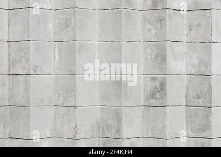 Grey or white concrete brick background, cubes embedded Stock Photo