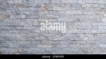 Close up of gray decorative stone on the wall Stock Photo