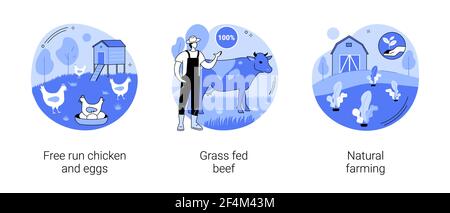 Eco farming abstract concept vector illustrations. Stock Vector