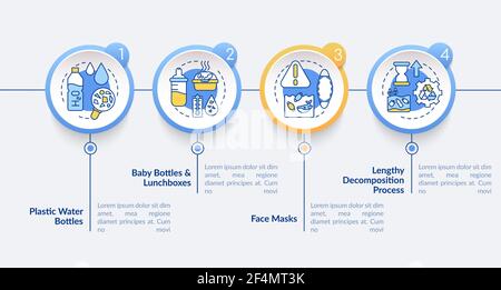 Top environmental challenges vector infographic template Stock Vector
