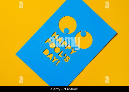 Concept of Happy 1 april Fools day Stock Photo - Alamy