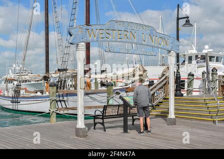 The Schooner Western Union flagship, Key West, Florida, USA Stock Photo -  Alamy